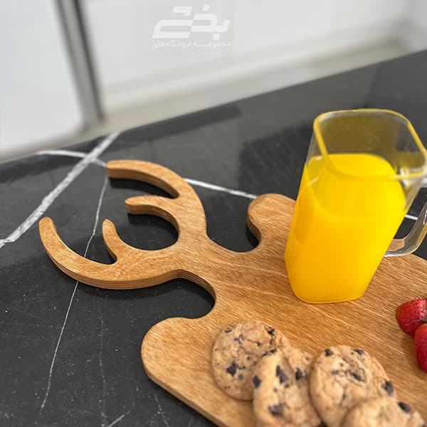 تخته گوشت گوزن مربع متوسط — تصویر ۳