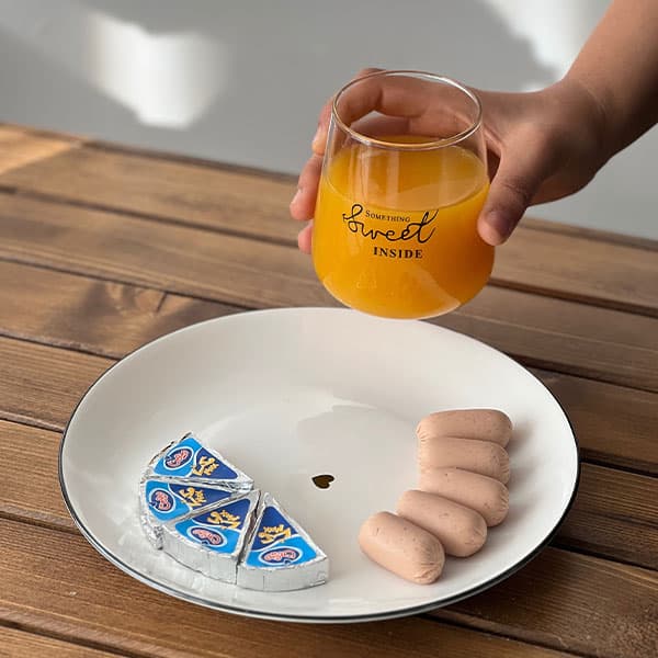 بشقاب پلو خوری بزرگ قلبی