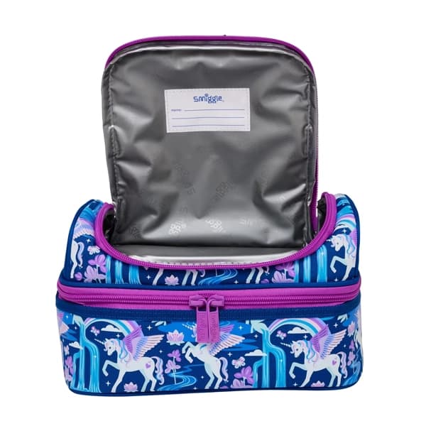 کیف غذا 2 طبقه Smiggle طرح یونی کورن — تصویر ۲