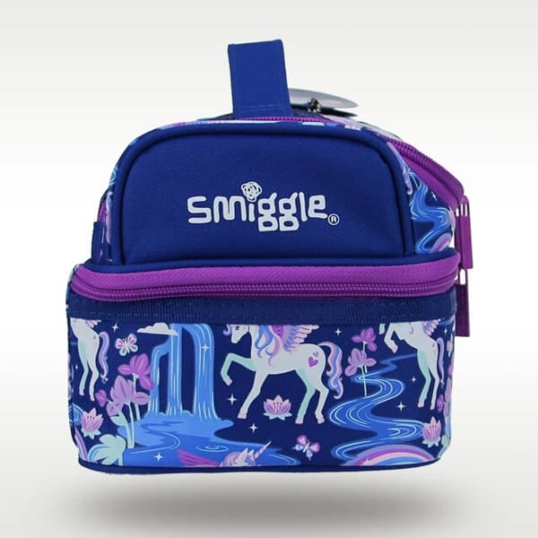 کیف غذا 2 طبقه Smiggle طرح یونی کورن — تصویر ۳