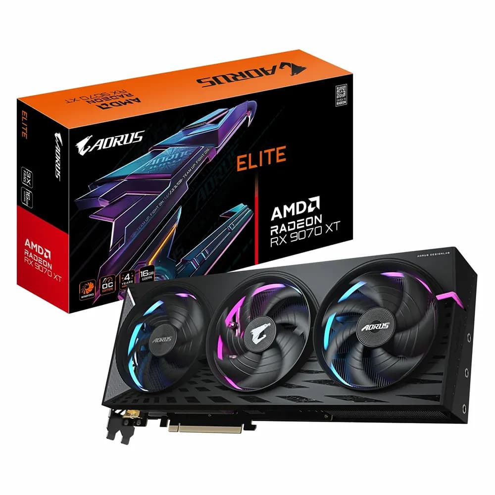 کارت گرافیک گیگابایت AORUS RX 9070 XT ELITE 16G