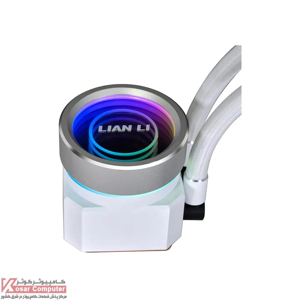 خنک کننده مایع سفید پردازنده لیان لی GA II TRINITY PERFORMANCE — تصویر ۵