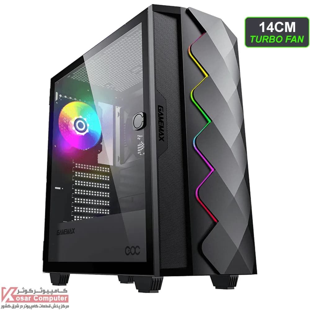 کیس گیم مکس مدل Diamond CP BK — تصویر ۲