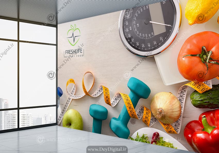 پوستر سه بعدی مطب دکتر تغذیه WA-1592