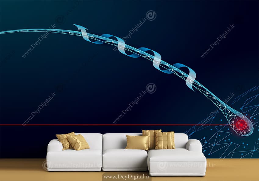 پوستر سه بعدی کاشت مو طرح تار مو WA-1835