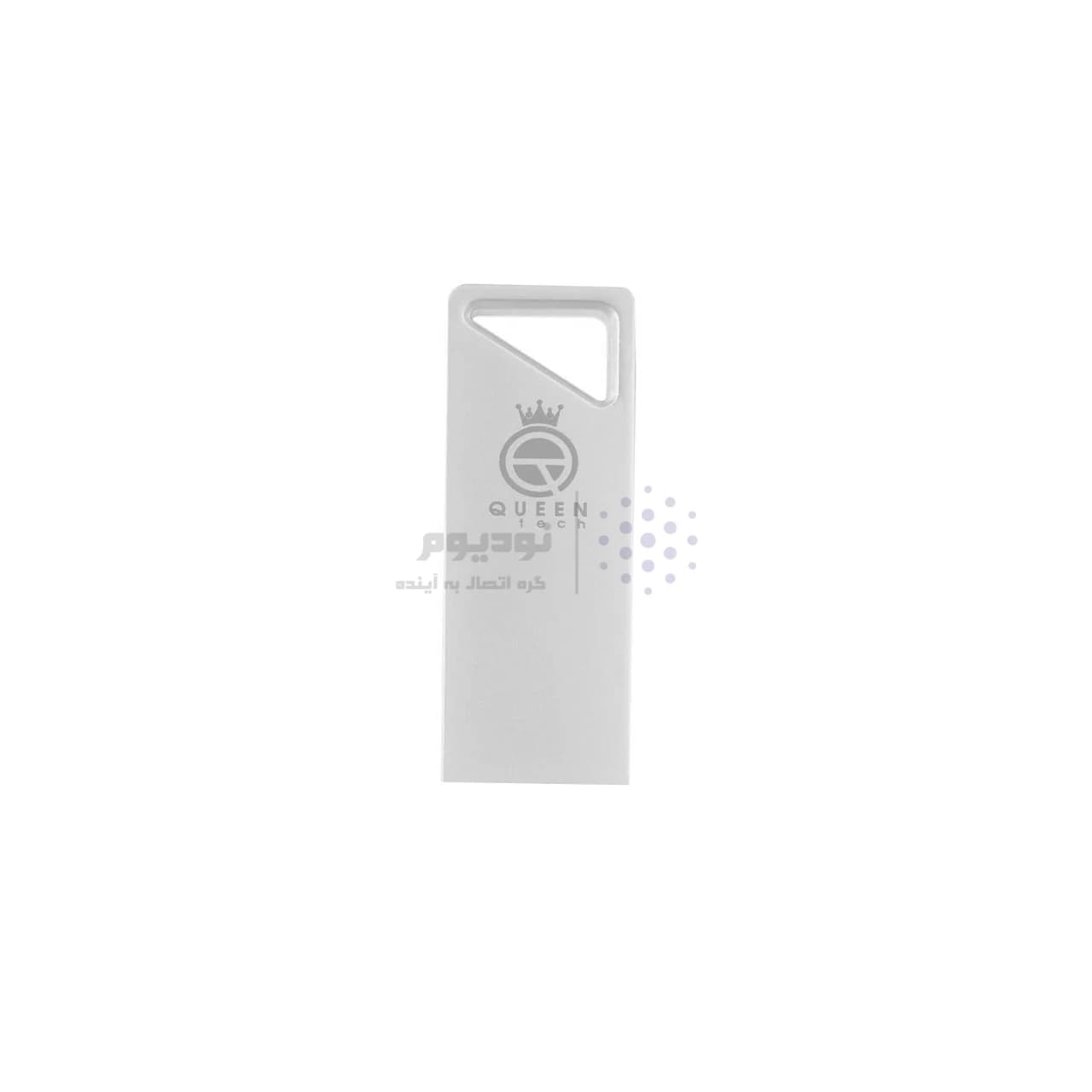 Queen STEEL USB2.0 Flash Memory – 16GB (گارانتی مادام العمر شرکت آی تین) نقره ای — تصویر ۲