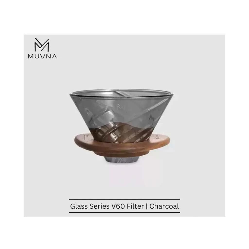 دریپر v60 پیرکس با پایه چوبی MUVNA — تصویر ۸