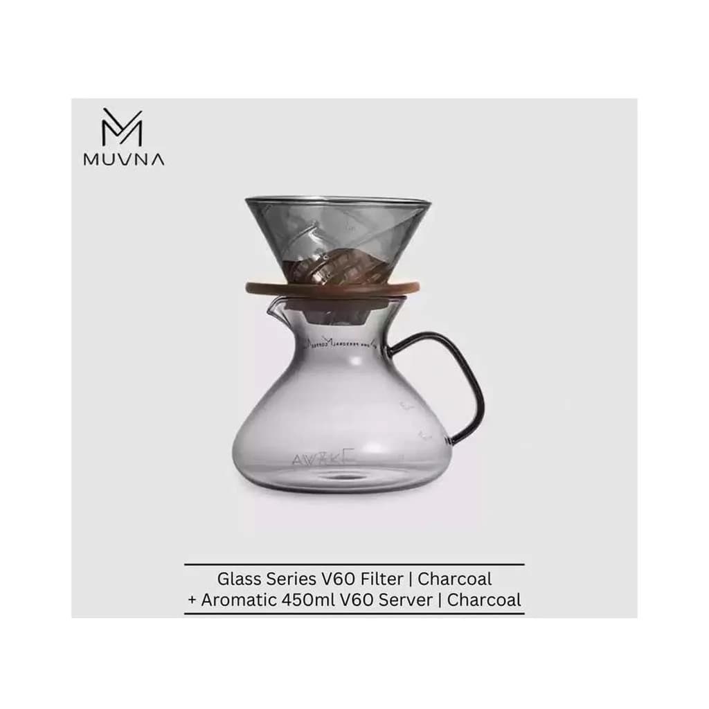 دریپر v60 پیرکس با پایه چوبی MUVNA — تصویر ۶