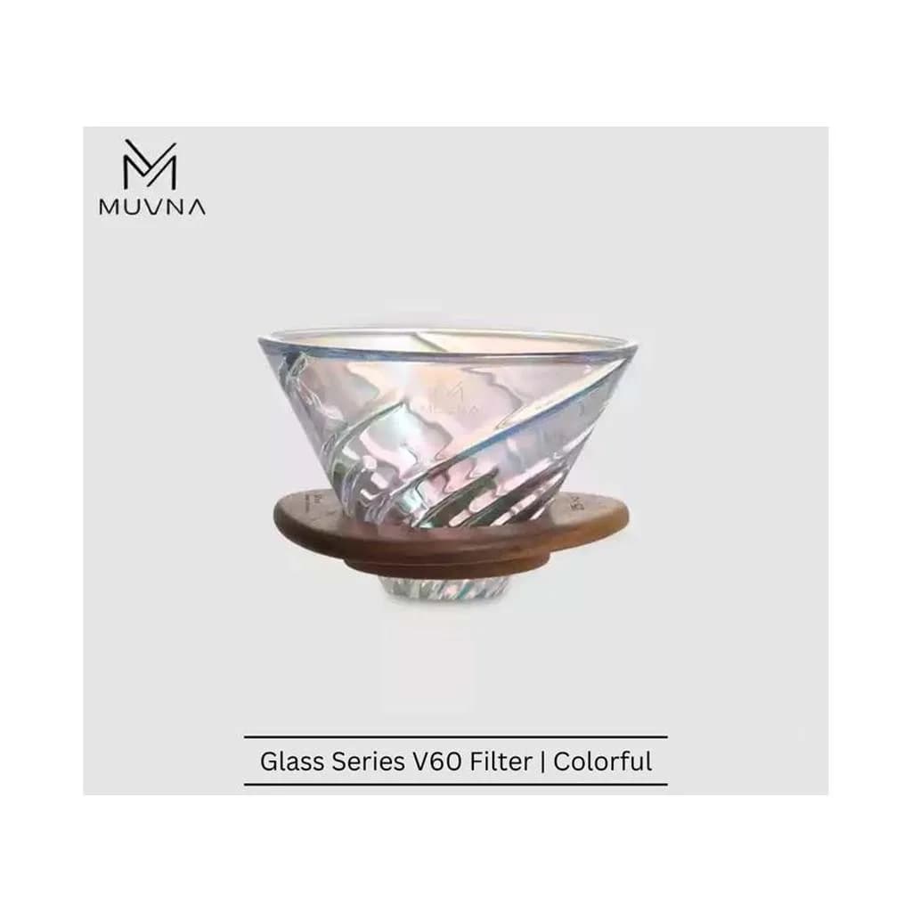 دریپر v60 پیرکس با پایه چوبی MUVNA — تصویر ۷