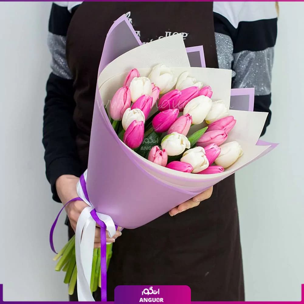 دسته گل لاله بهار زندگی