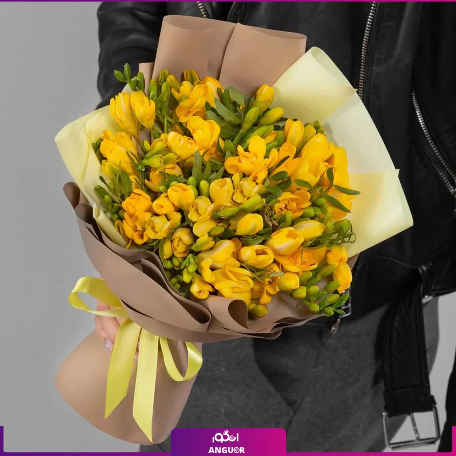 دسته گل فرزیا زرد 31 شاخه ای
