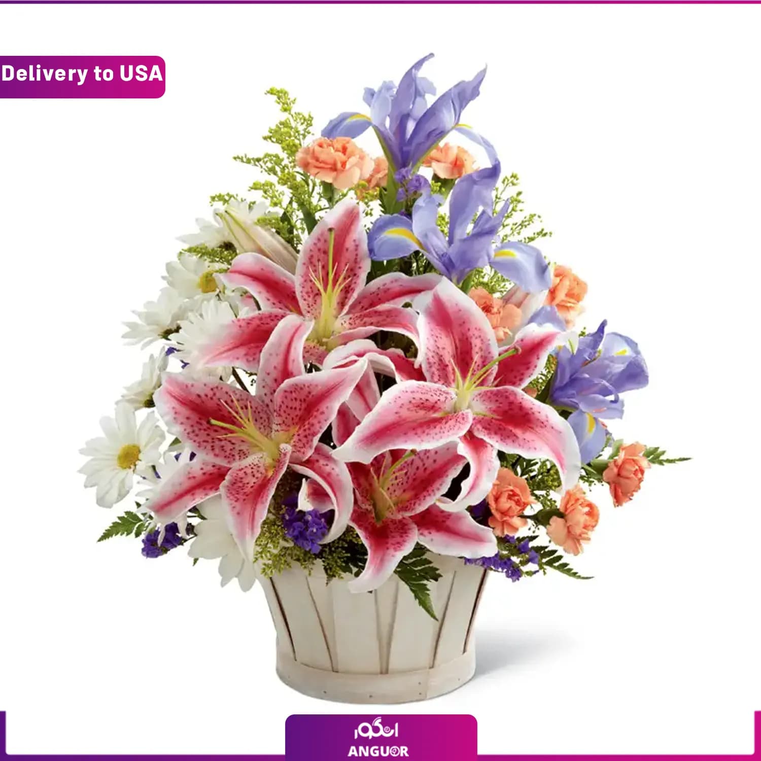 سبد گل (تحویل در امریکا)