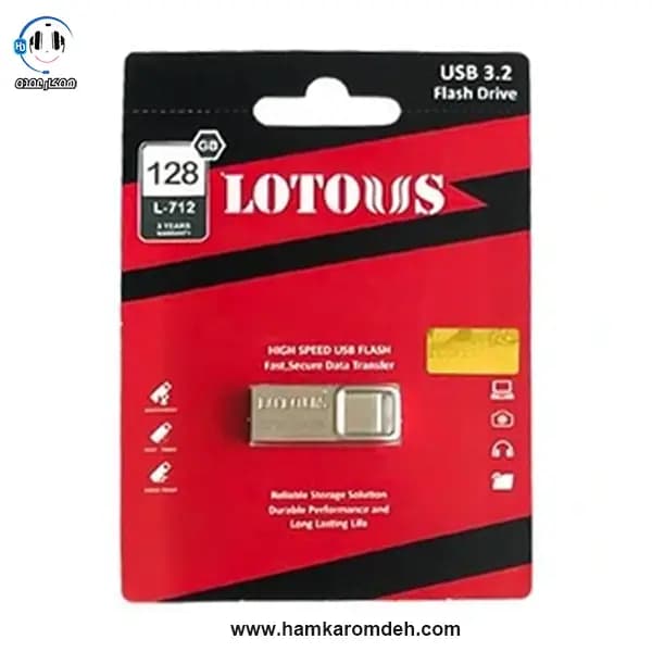 فلش L712 128G لوتوس USB 3.2 LOTOUS — تصویر ۲