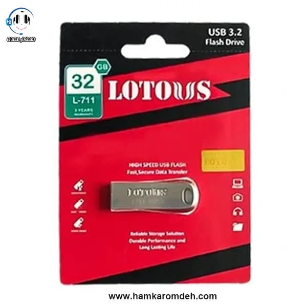 فلش L711 32G لوتوس USB 3.2 LOTOUS — تصویر ۲