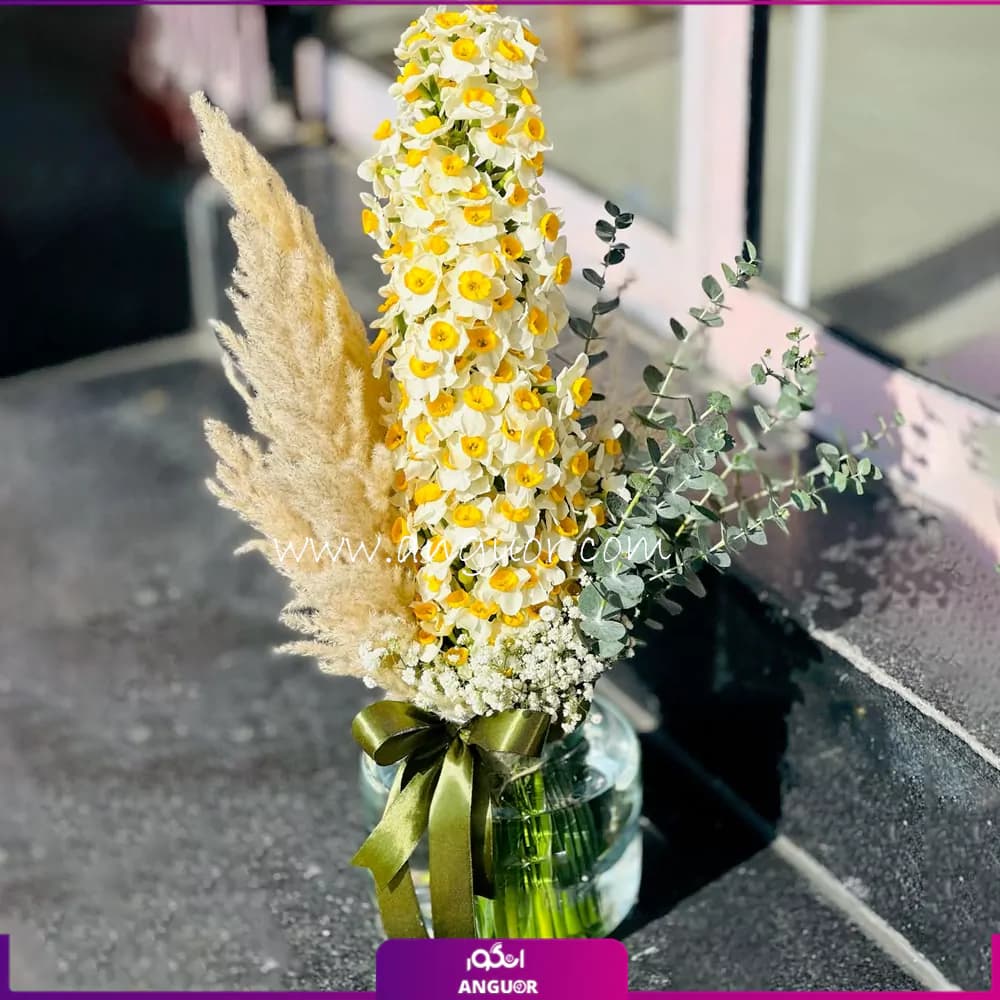 جار گل لبخند طلایی
