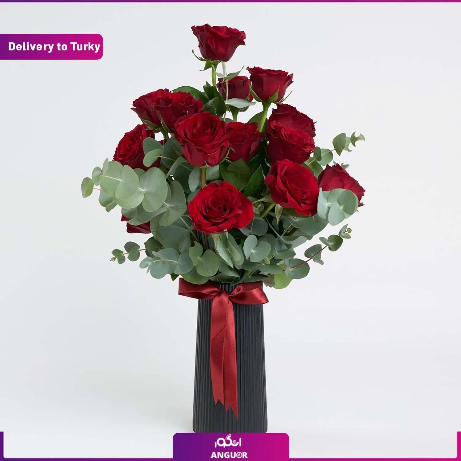 باکس گل رز عاشقان (ارسال گل به ترکیه)