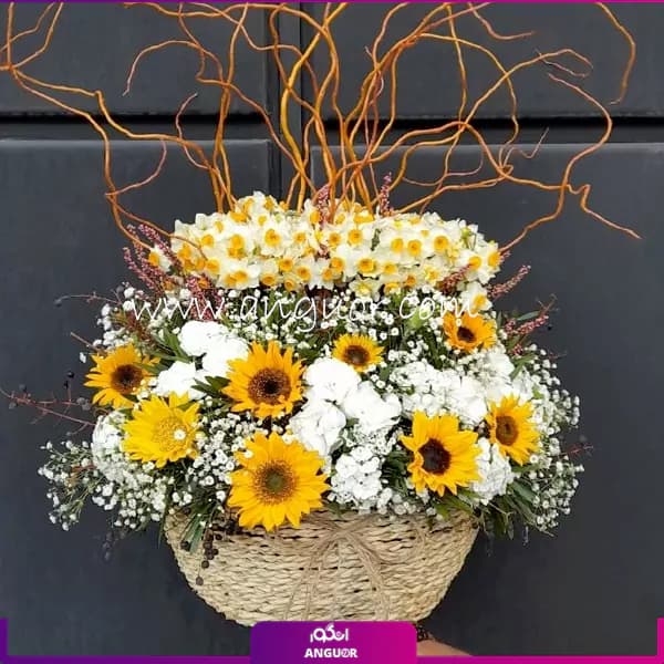 سبد گل نرگس رویای بهار