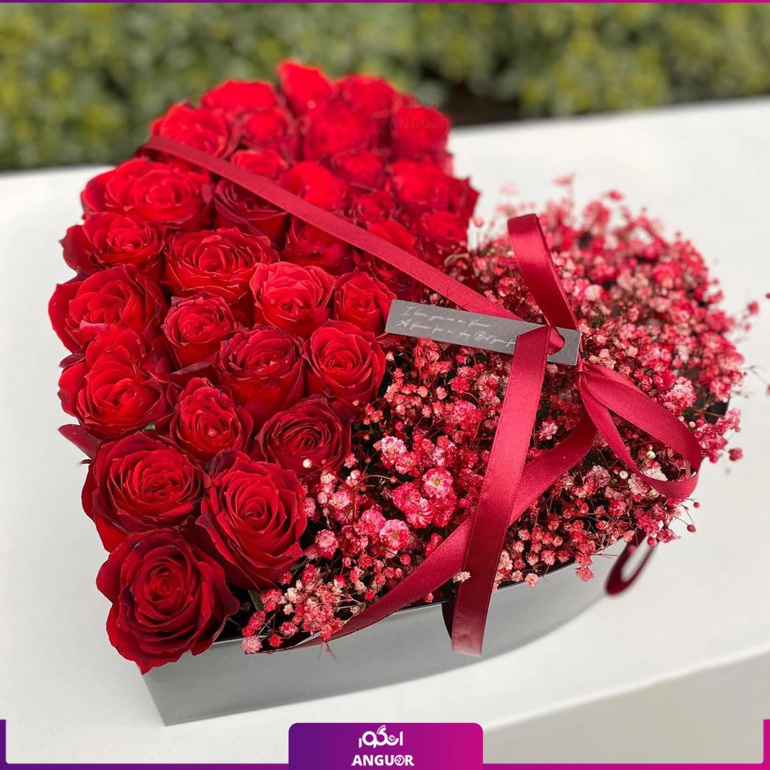 باکس گل قلبی عاشقانه آرمیتا💝