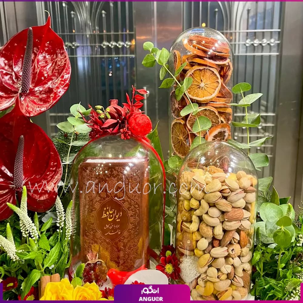 باکس گل و میوه گنجینه یلدایی — تصویر ۳