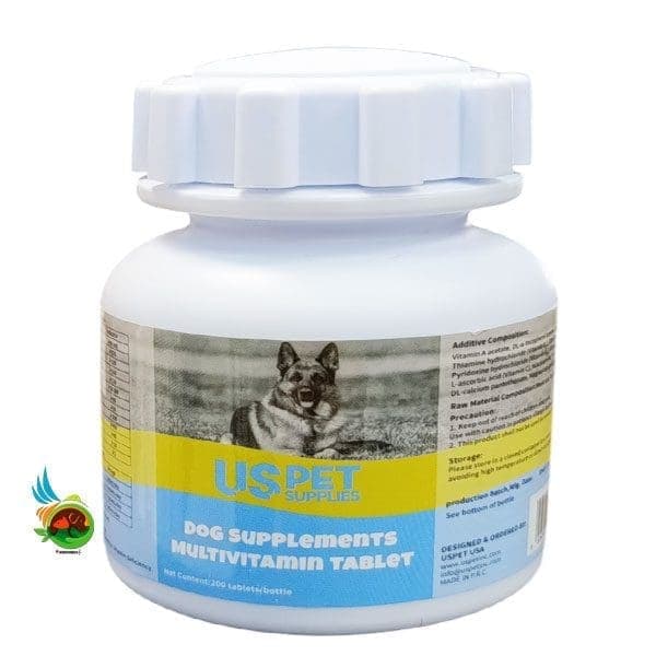 قرص مولتی ویتامین سگ یو اس پت Uspet multivitamin tablet بسته ۲۰۰ عددی