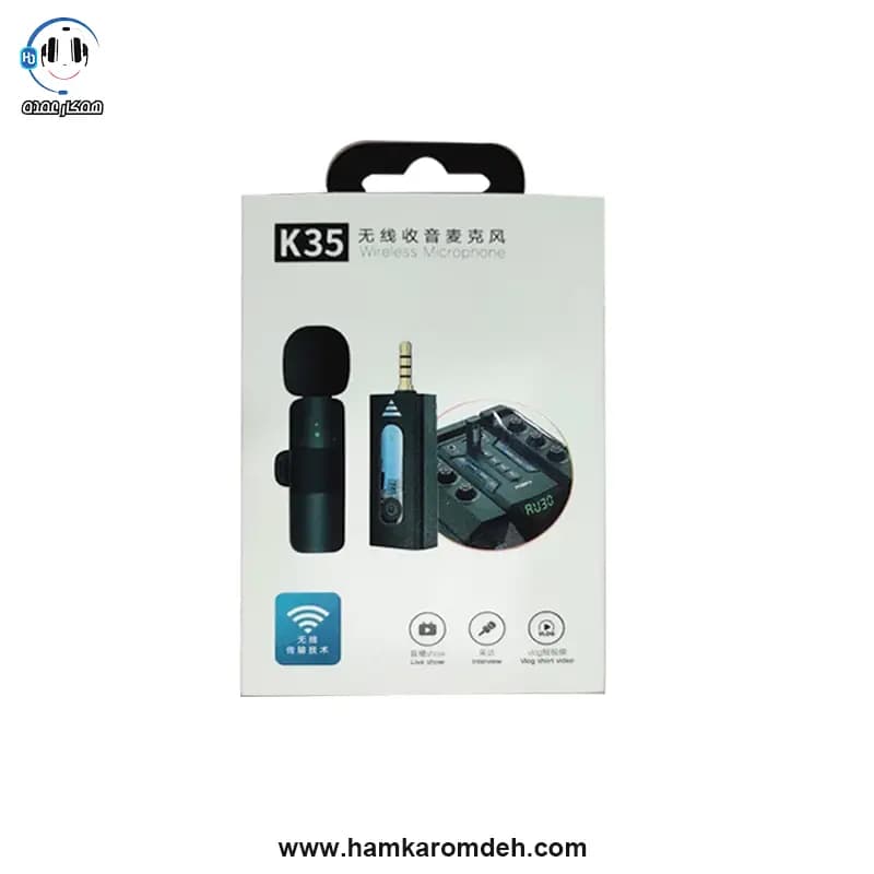 میکروفن یقه ای بی سیم K35 Pro — تصویر ۲