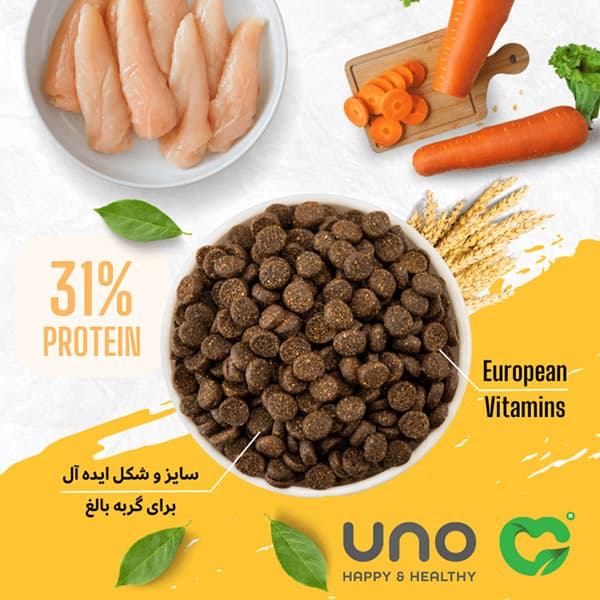 غذای خشک گربه بالغ اونو طعم مرغ 10 کیلوگرم — تصویر ۲