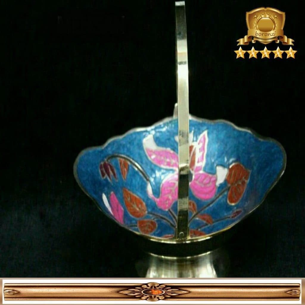 شکلات خوری دسته دار برنجی