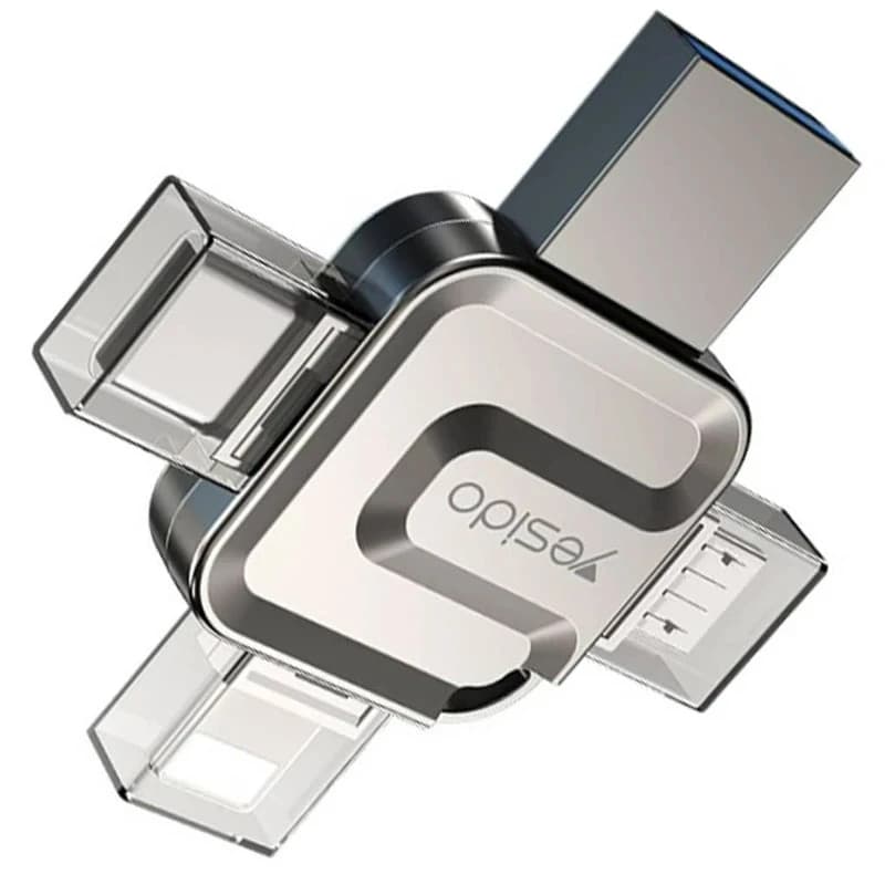 فلش 128 گیگ یسیدو Yesido FL15 OTG Type-C / Micro USB / Lightning USB3.0 — تصویر ۳