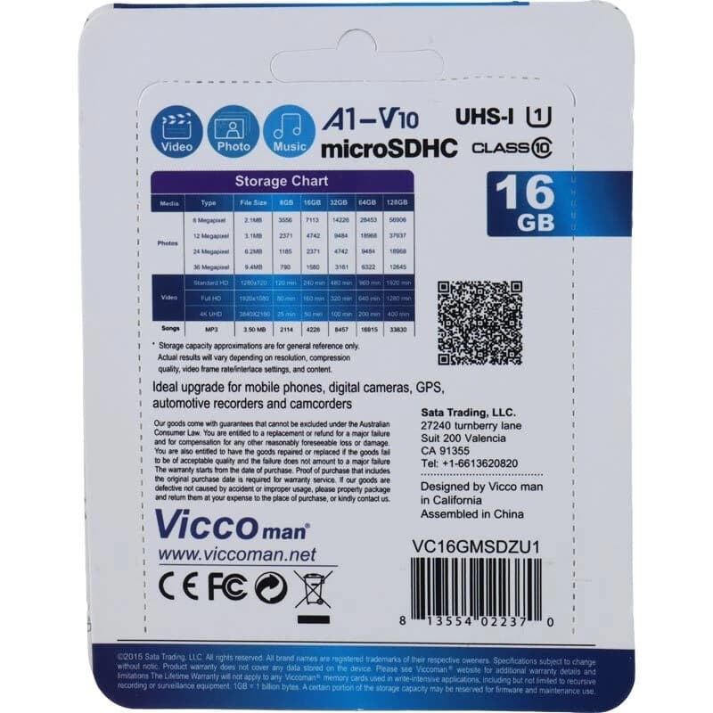رم میکرو 16 گیگ ویکومن Extra 533X U1 A1 V10 C10 80MB/s — تصویر ۲