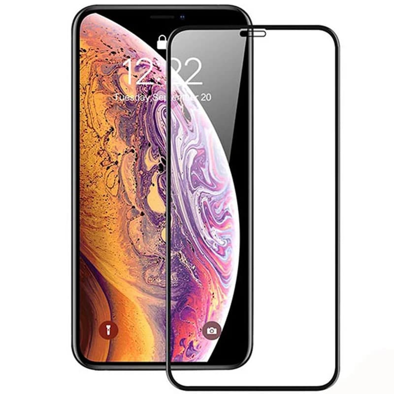 گلس تمام چسب iPhone 11 Pro Max مشکی