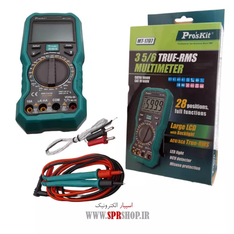 ABZ MULTIMETR DIGITAL PROSKIT MT-1707 — تصویر ۲