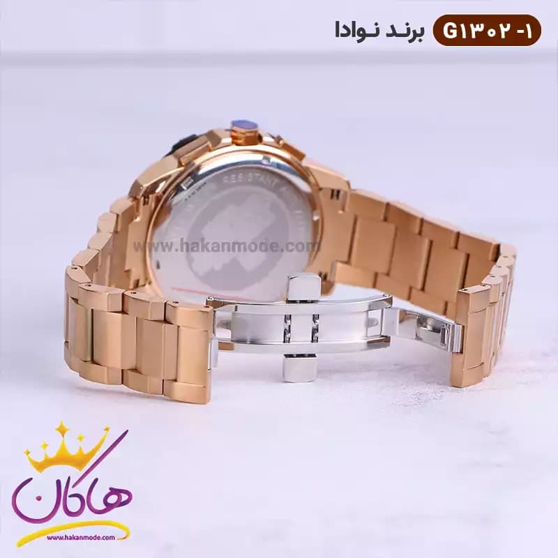 ساعت مردانه نوادا رز گلد صفحه مشکی | G 1302/1 — تصویر ۳