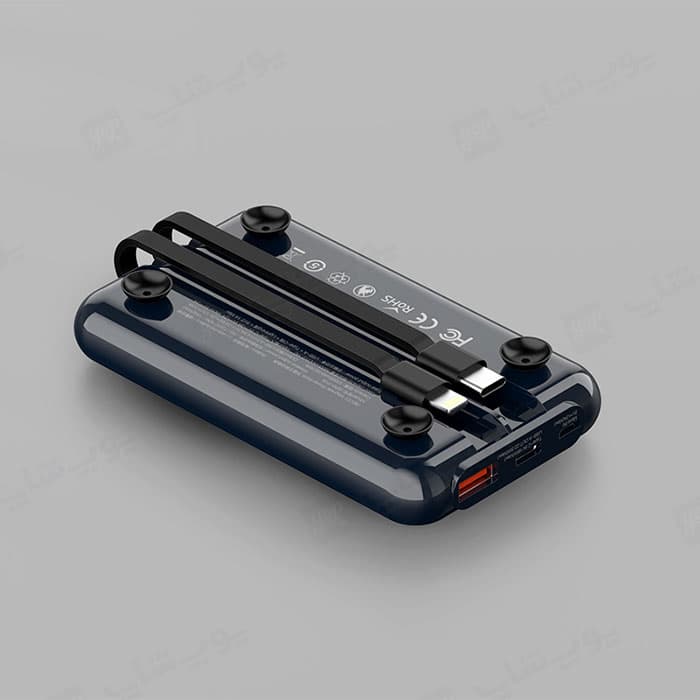پاوربانک 10000mAh وایرلس شارژ مگنتی رسی مدل RPB-P18 — تصویر ۵