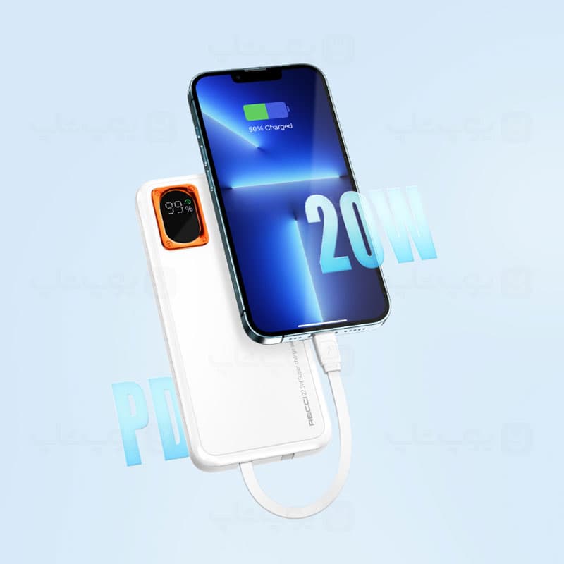 پاوربانک 10000mAh رسی مدل RECCI RPB-P28 — تصویر ۳