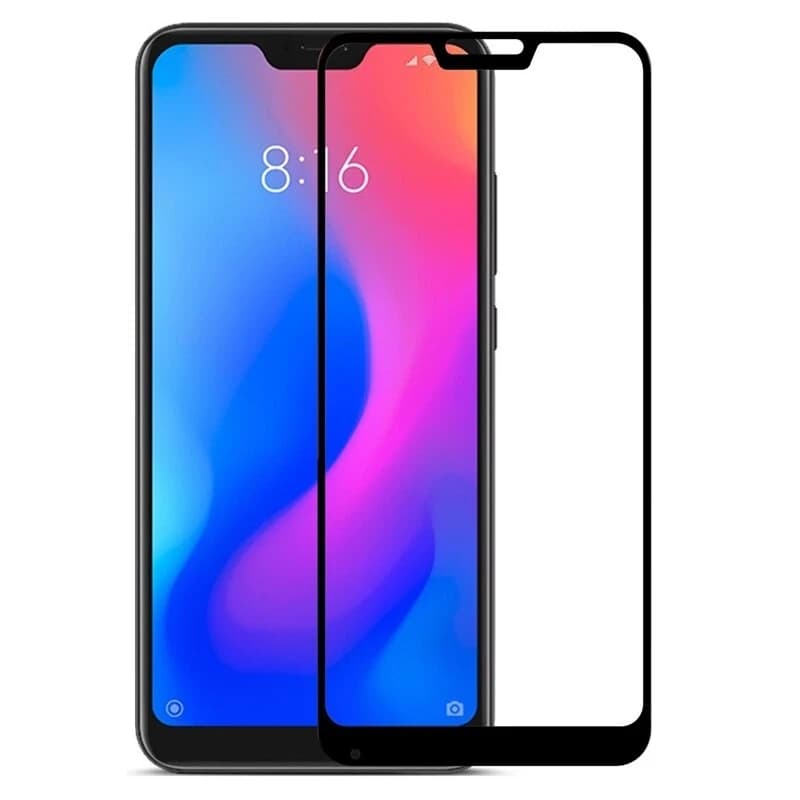 گلس تمام چسب Xiaomi Redmi 6 مشکی