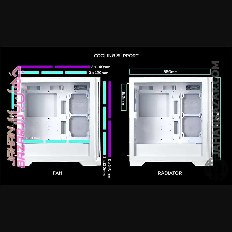 کیس گیمینگ تسکو TSCO مدل GC4510 Dragon’s Breath — تصویر ۷