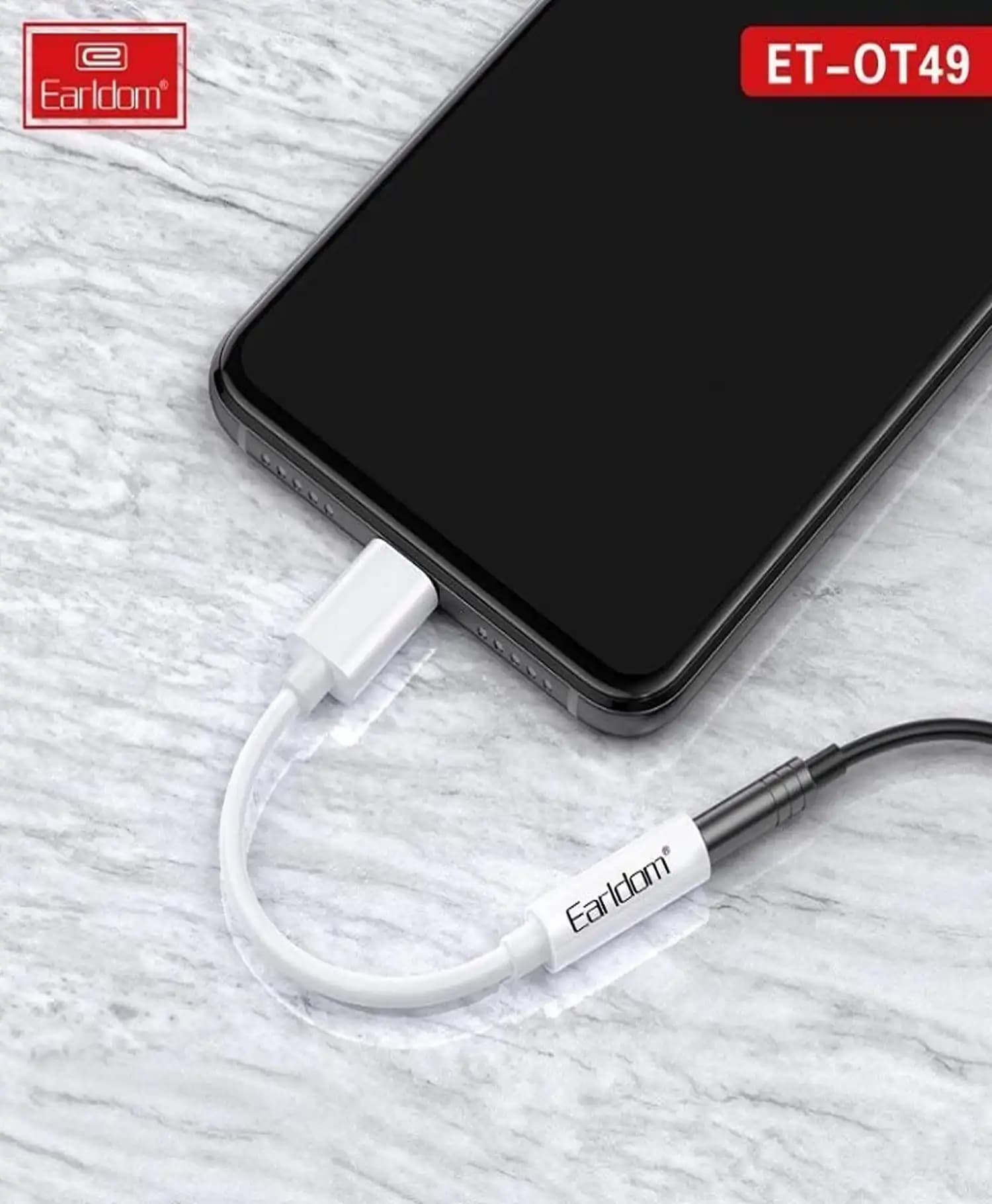 مبدل جک AUX به Lightning ارلدام OT49 — تصویر ۳