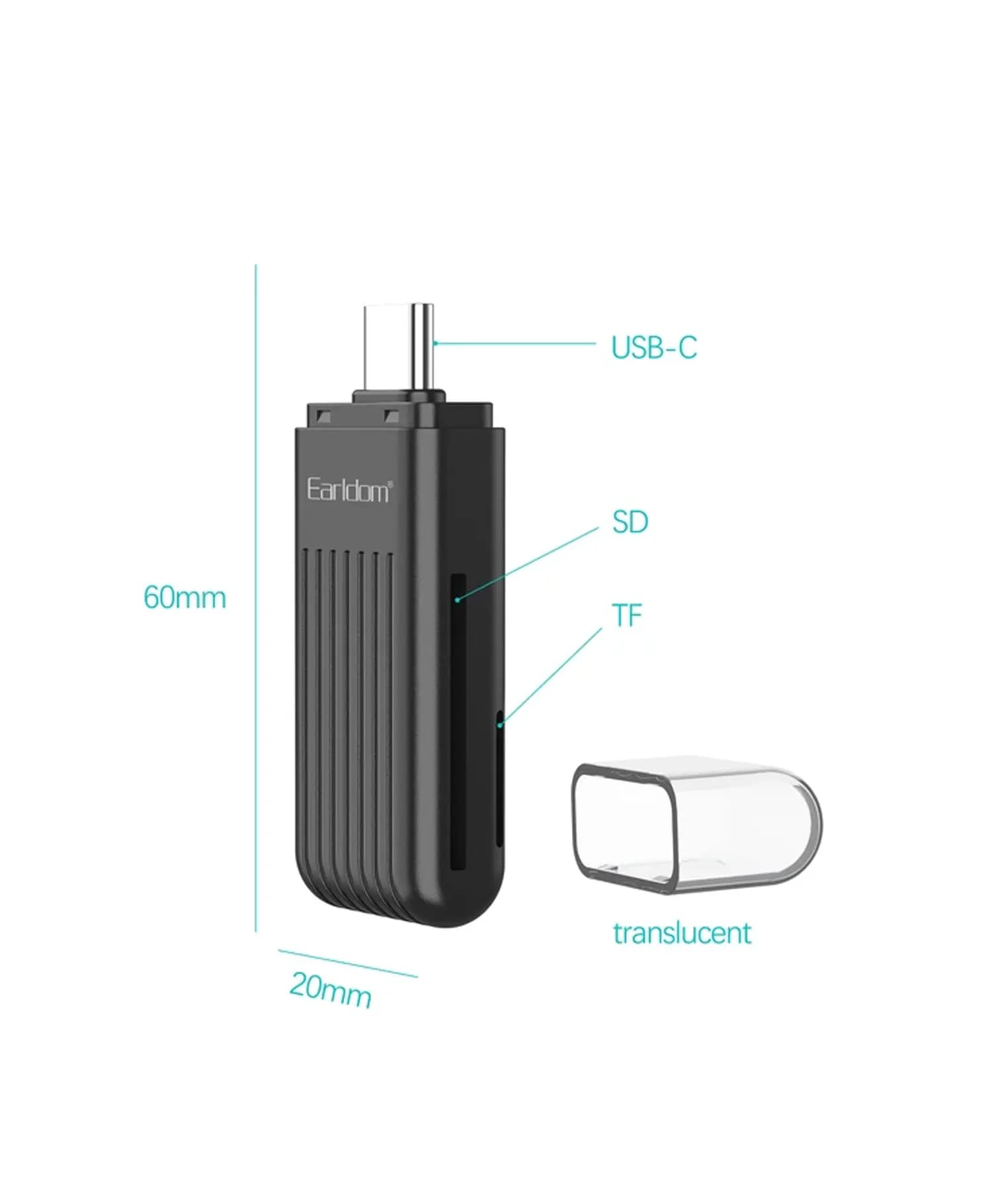 کارتخوان ارلدام Type-C مدل ET-OT97 — تصویر ۲