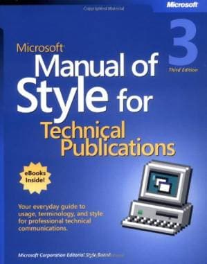 دانلود کتاب Microsoft Manual of Style for Technical Publications, 3rd edition