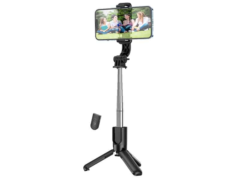 مونوپاد سه پایه دار و دارای ریموت‌کنترل هوکو hoco Tabletop holder K17 Figure for live broadcast — تصویر ۹