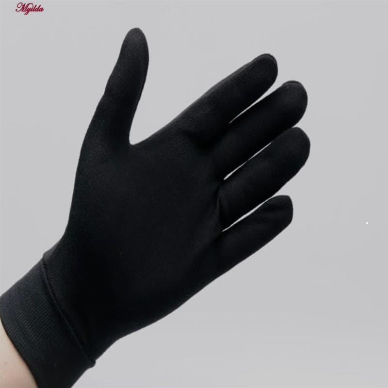 دستکش طاها طب مدل ضد حساسیت مچ دار رنگ مشکی کد5291 — تصویر ۲