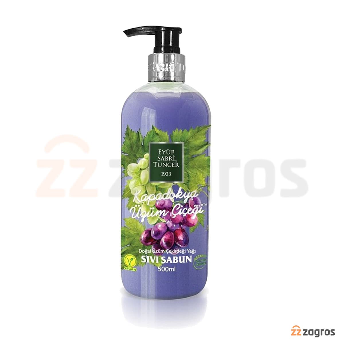 صابون مایع ایوب صبری حاوی روغن هسته انگور حجم 500 میل