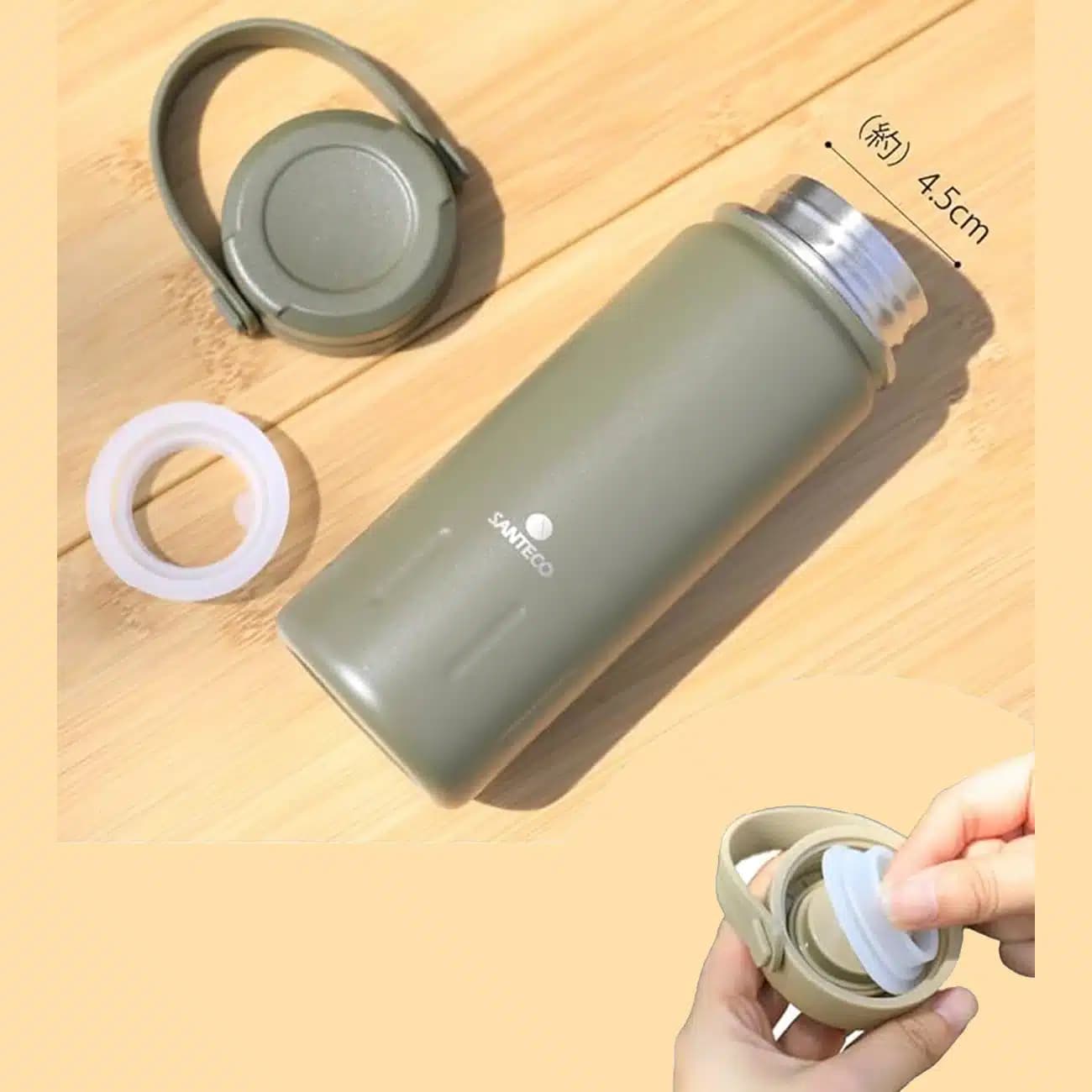 فلاسک دوجداره سانتکو مدل HD-380-91 حجم 380 میلی لیتر — تصویر ۱۲