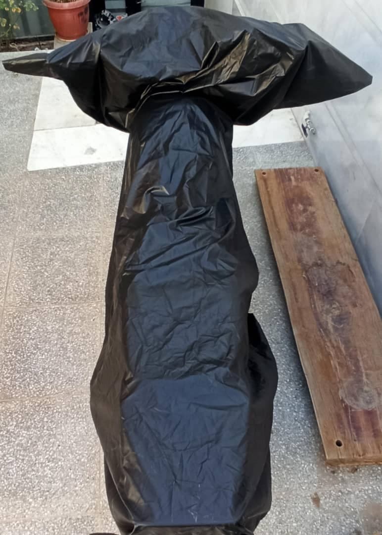 چادر موتور طرح کلیک سرمه ای — تصویر ۷