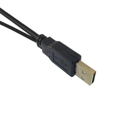 کابل نری USB دوبل به مینی USB mini — تصویر ۲