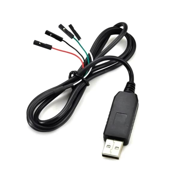 کابل مبدل USB به سریال TTL تراشه PL2303 مشکی