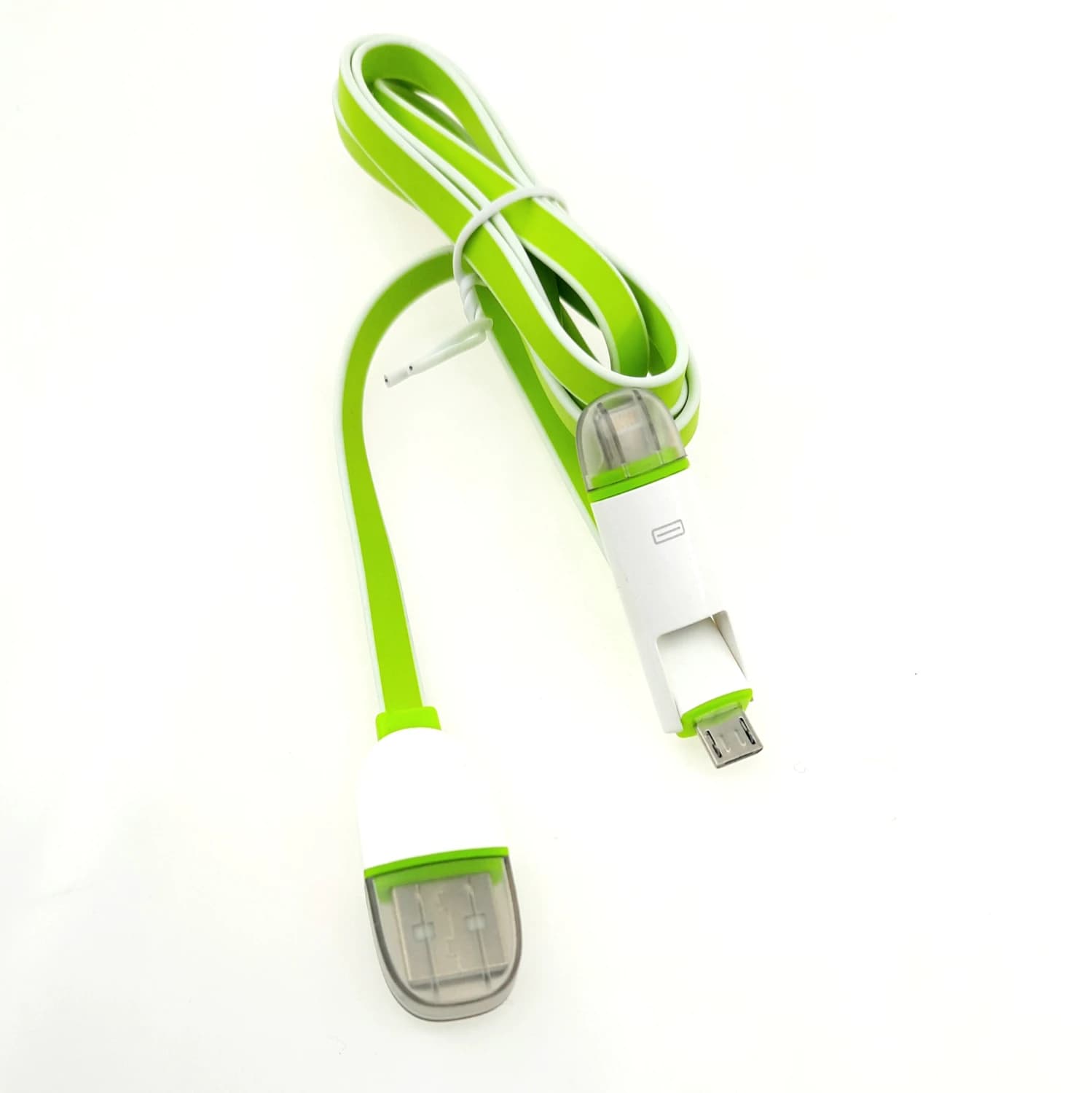 کابل شارژر نری 100 سانتی متری USB به میکرو USB و لایتنینگ — تصویر ۴