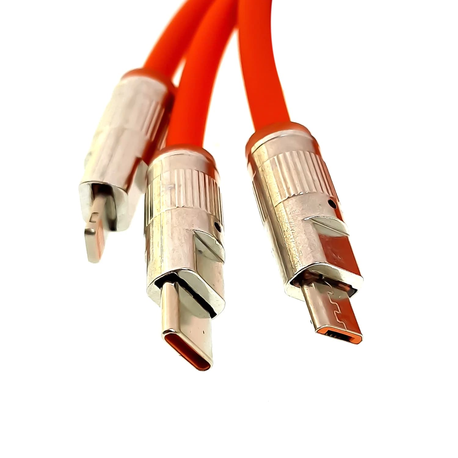 کابل شارژر USB به میکرو USB و لایتنینگ و USB-Type-C — تصویر ۲