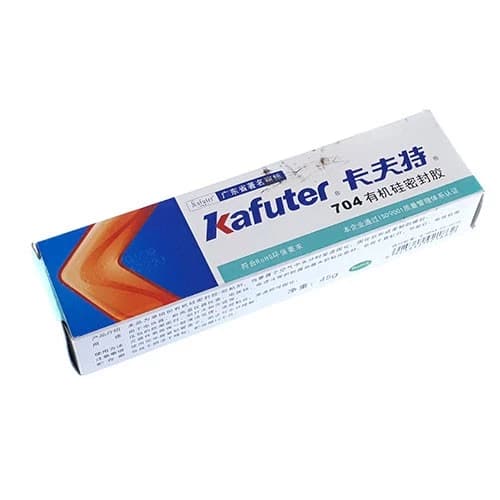 چسب سیلیکون 45 گرمی کافوتر Kafuter مدل K-704 سفید — تصویر ۲