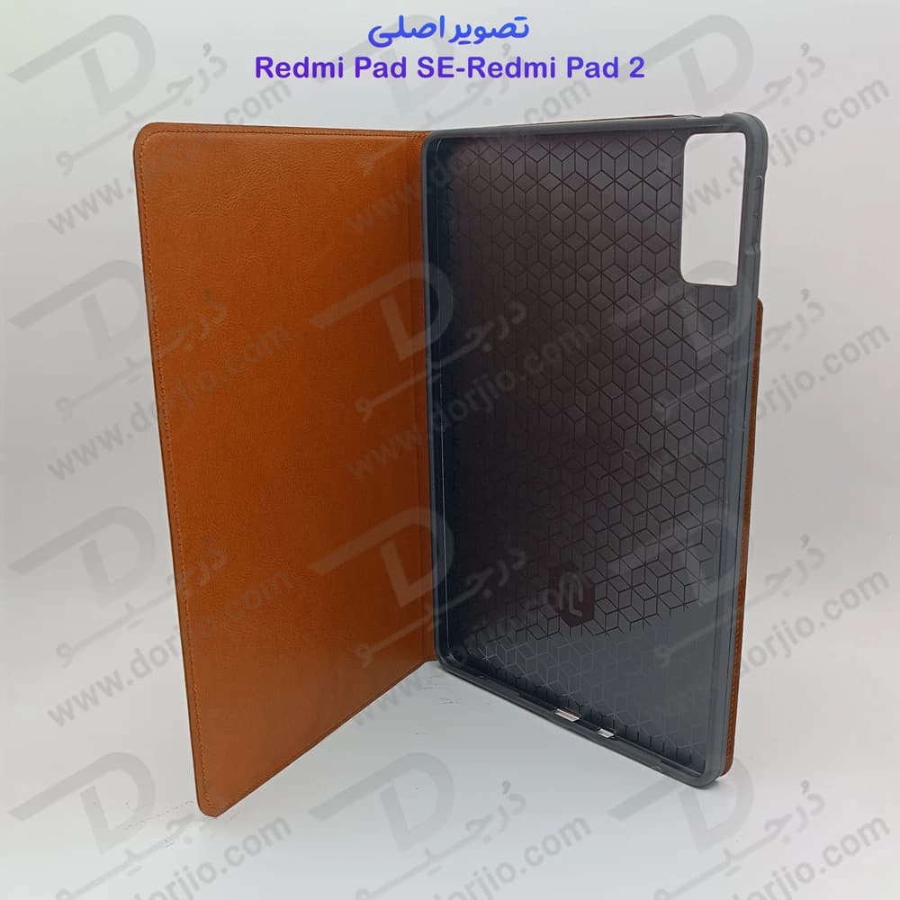 فلیپ کاور چرمی تبلت Xiaomi Redmi Pad SE — تصویر ۴